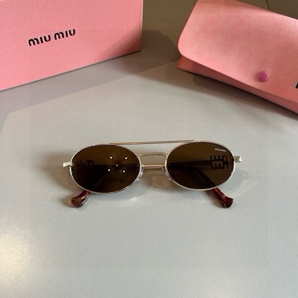 Miu Miu Brown Sunglasses - Picture 4 of 8